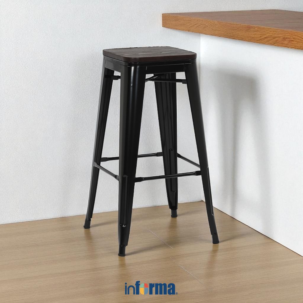 Informa London Bangku Bar Kayu Bar Stool Kursi Tinggi Barstool Kursi Bar Bangku Tinggi