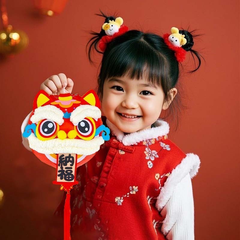 Lentera Lampion Barongsai Diy Lampion Anak Pegang Lampion China Gantung Lampion Imlek Gantung Dekora
