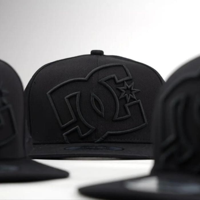 topi snapback DC / DC cap original import / hat - Full Hitam