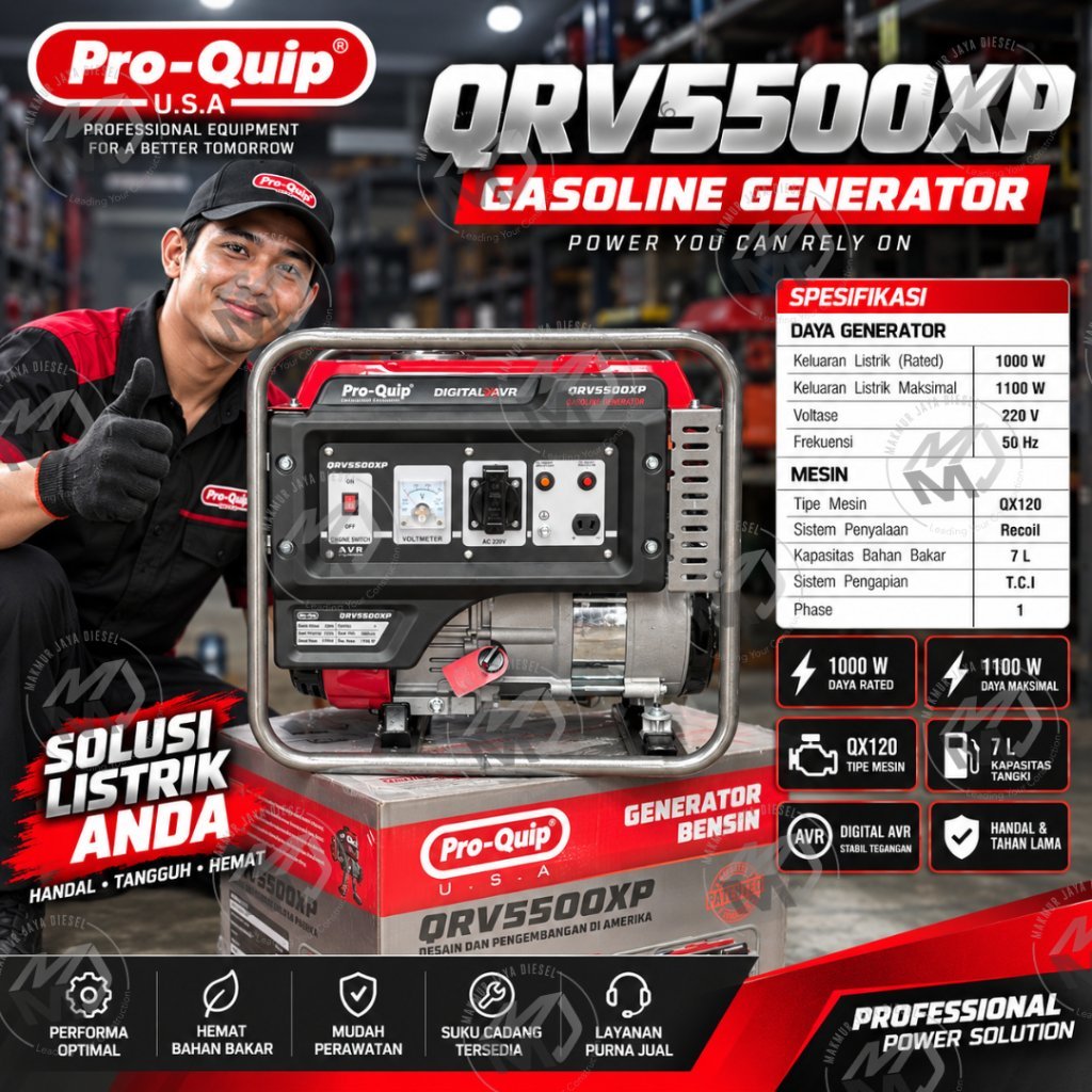 Genset Pro-Quip USA QRV5500XP / RG2800X - 1000Watt