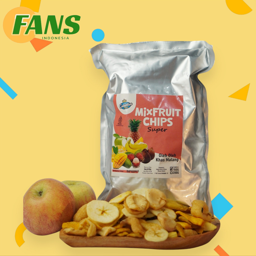 

KERIPIK BUAH MIX SUPER 150GR - SENSASI RENYAH 5 BUAH SEGAR DALAM 1 GIGITAN