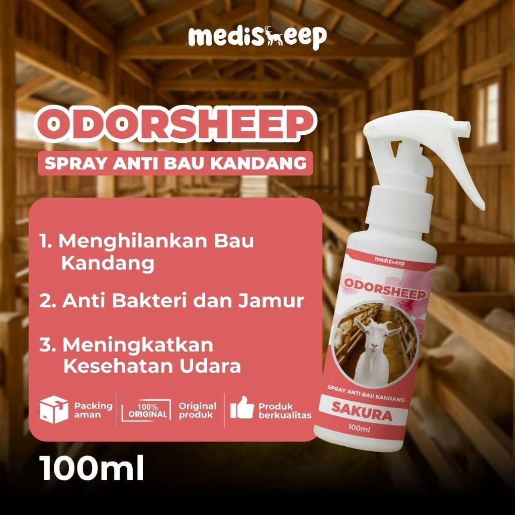 OdorSheep Sakura  Pengharum & Disinfektan Kandang Kambing – Aroma Sakura