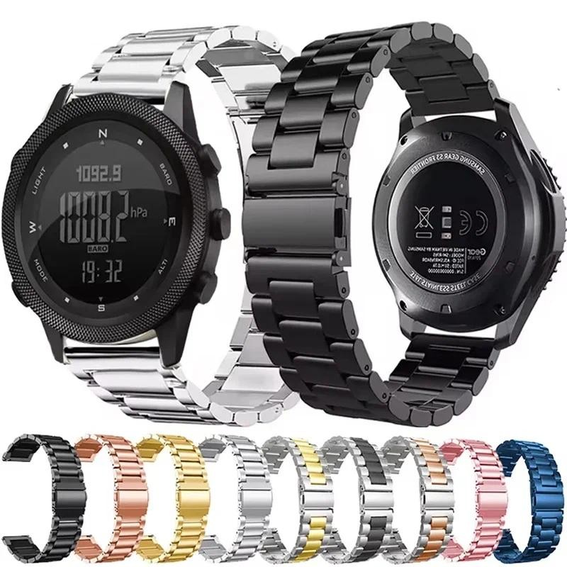 22mm Stainless Steel Band Strap For NORTH EDGE APACHE-46 Metal Wristband For NORTH EDGE APACHE-46 Sm