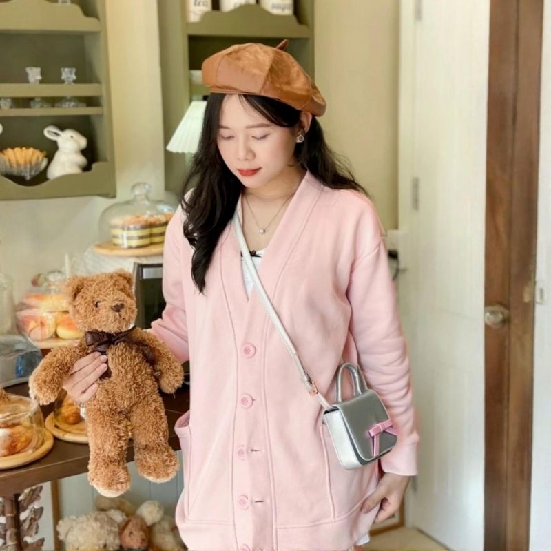 ( S - 6XL ) CARDIGAN Big Size ( S - 6XL ) Jaket CARDI BASIC POLOS Korean Ulzzang Fashion Oversize M 