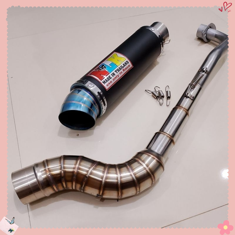 NLK Ekzos Racing open spec pipe Canister 51mm 1Set for wave 100 110 125 Xrm 110 125 Ex5 Kriss lagend