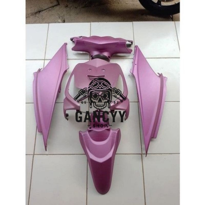 Fullset Body Halus Honda Beat Karbu Pink Doff 2008-2012 / Full Halus Honda Beat Karbu custom