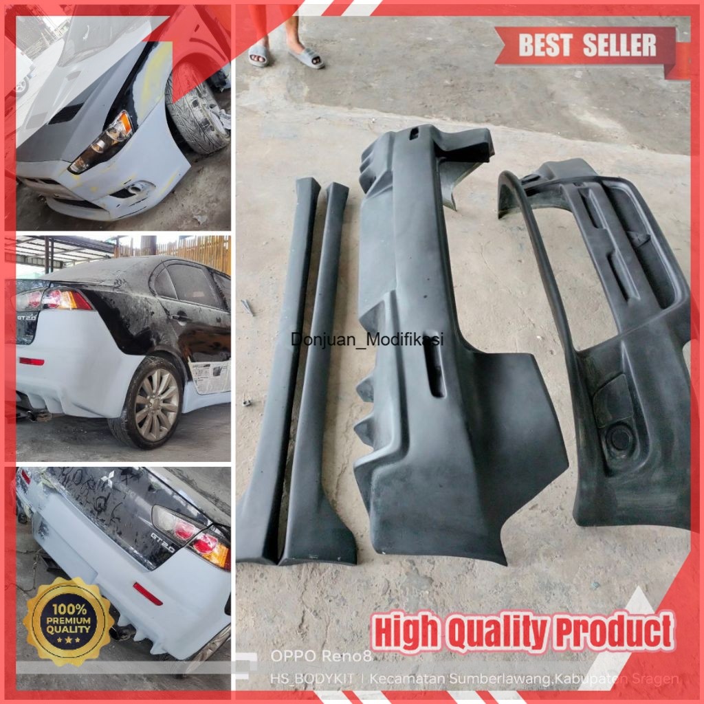 Bodykit Lancer Evo X Grade-A kuat-tebal-lentur