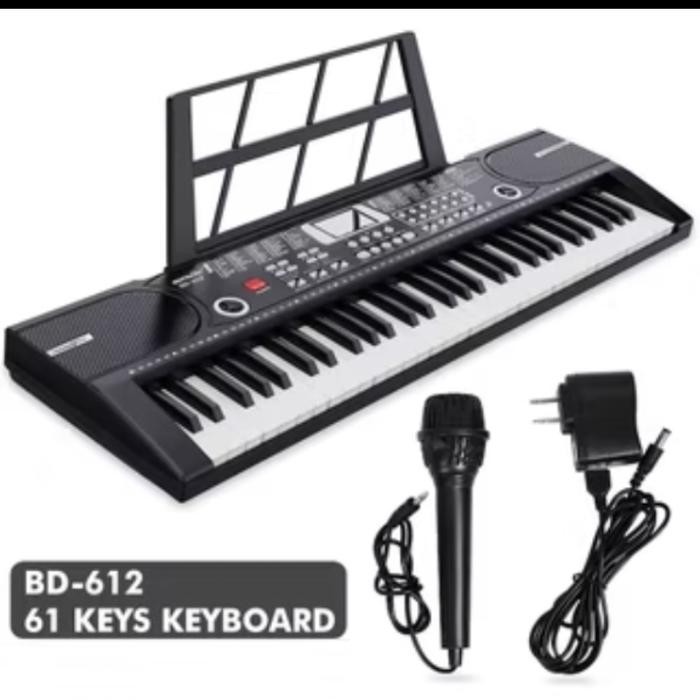 KEYBOARD ANAK 61 Keys Digital Electric Piano Keyboard Portable Electronic Keyboard for Beginners - R