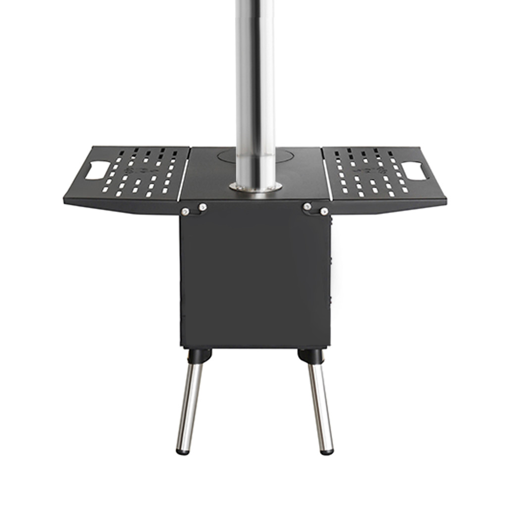 Camping wood and burn firewood stove Camping Tent Stove, Portable Wood Burning Stove with Chimney Pi