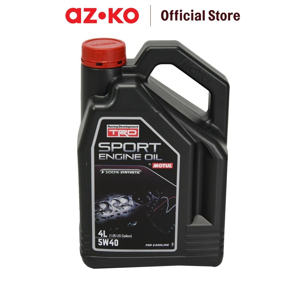 AZKO Motul Trd Sport Engine Oli Mesin Mobil Bensin 5W40 Oli Mesin Oli Mesin Bensin Oli Mobil Sport O