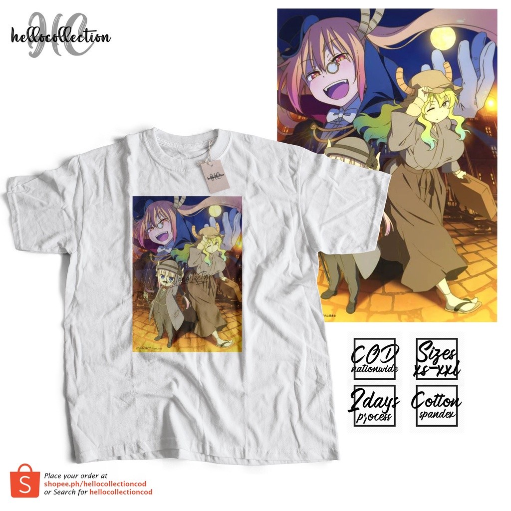 Kaos Baju Miss Kobayashi's Dragon Maid - Design 18 Anime Shirt Baju Anime c1