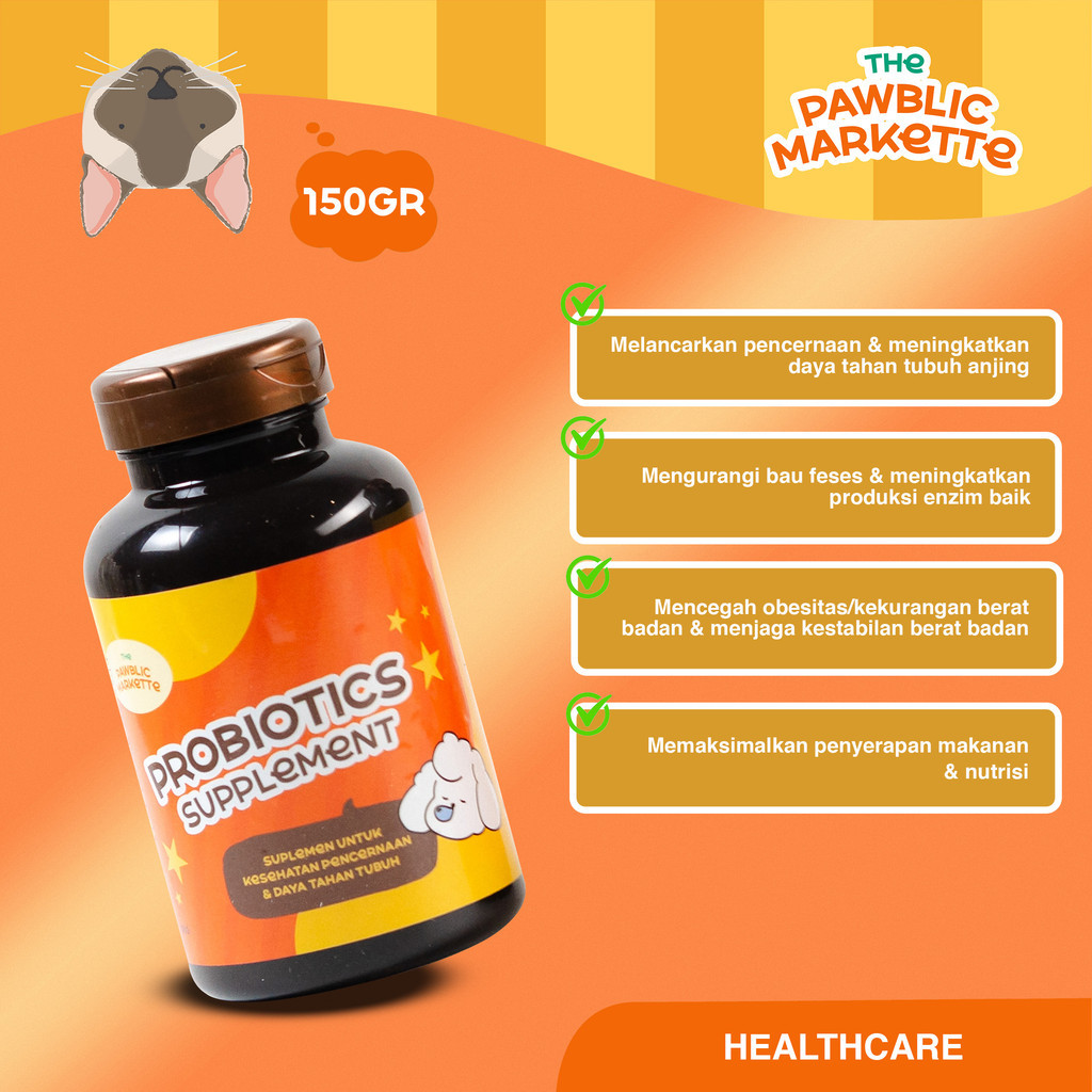 NEW FORMULA PAWBLIC Vitamin Anjing Best Seller / Vitamin Anjing/ Suplemen Probiotik Tablet / Vitamin