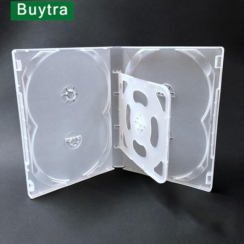 High Quality 1pc Empty CD Case PP Plastic Milky Transparent CD Case CD Case Capacity 4-8 scs