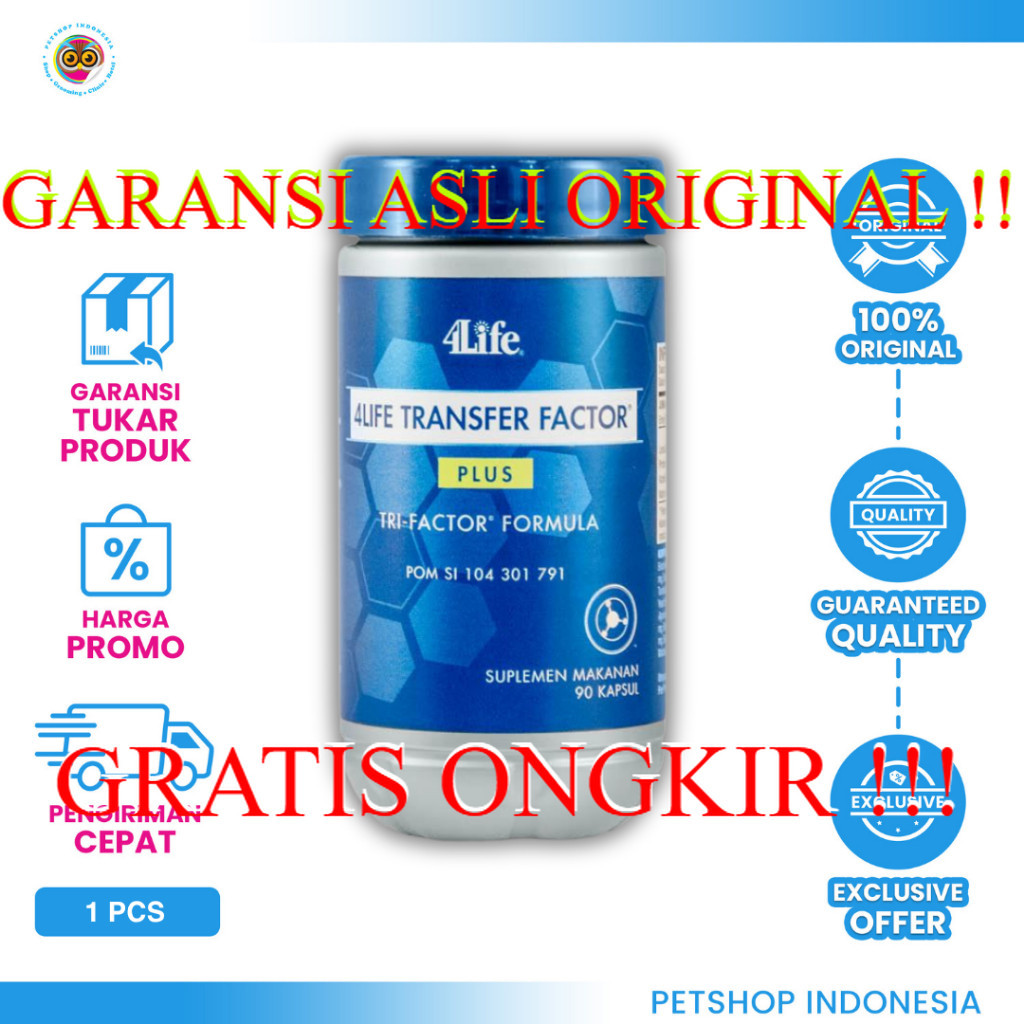 4LIFE TRANSFER FACTOR PLUS (PCS) untuk Hewan - Imun Booster Premium Kucing & Anjing