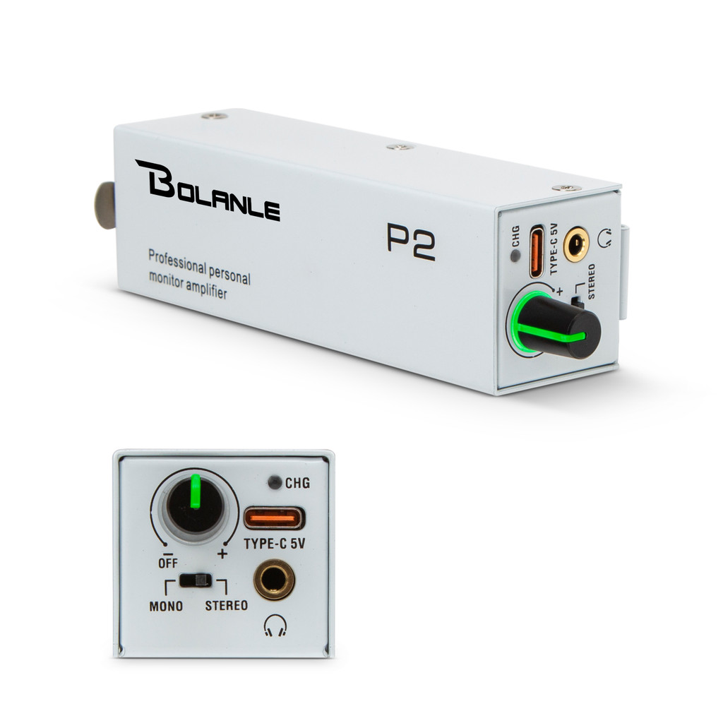 Bolanle P2 USB C PRO IEM Ultra-Compact Personal In-Ear Monitor Amplifier