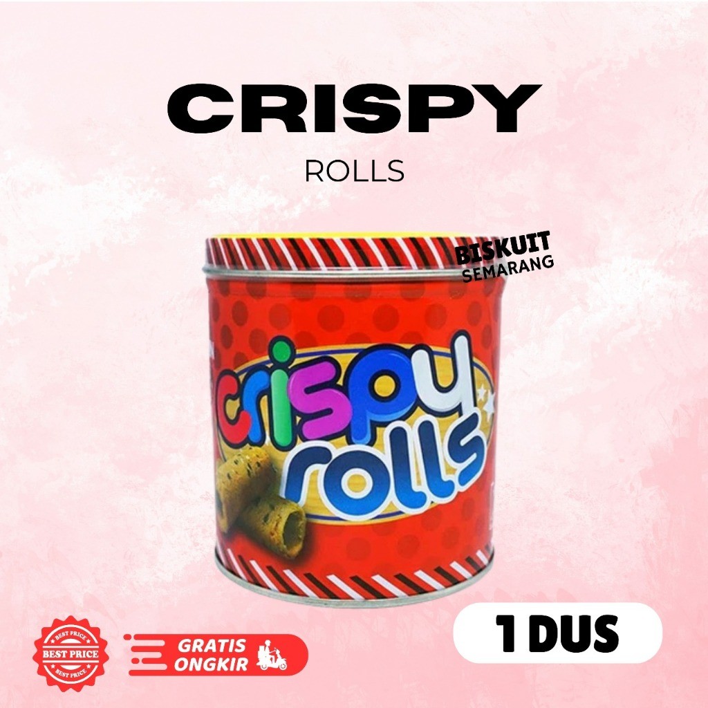 Nissin Crispy Roll 200 gr Nissin Egg Roll 1 KARTON Isi 24 Kaleng Biskuit Kering Nissin