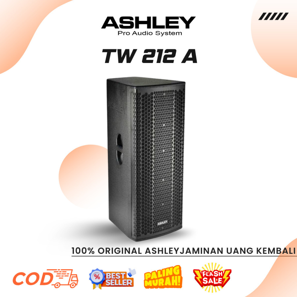 Speaker Aktif Ashley TW 212A Professional 2-Way Active 2*12 Inch Active Speaker