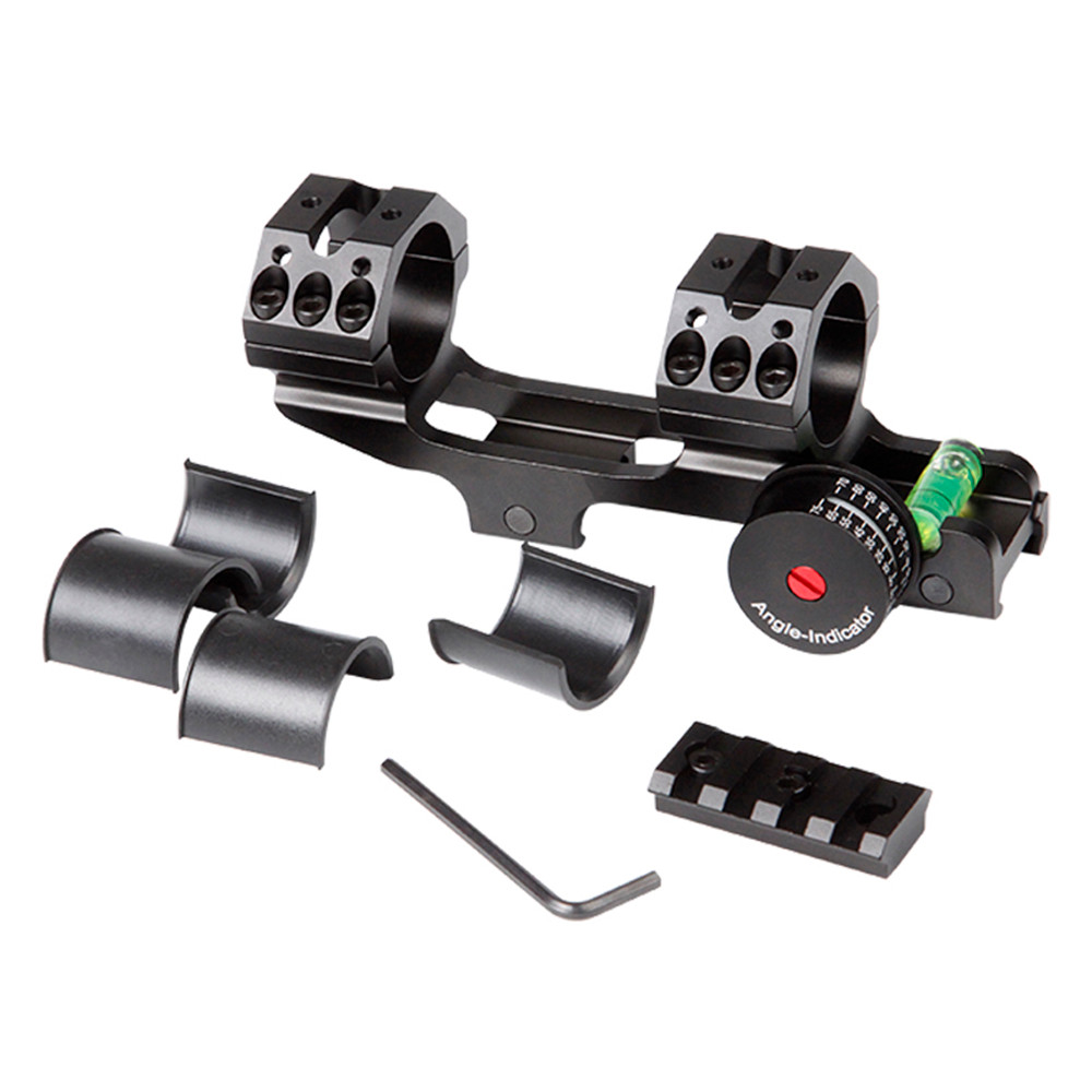 Marcool One-piece 25.4/30mm Tactical Ring Mount Universal Cantilever Dual Rings Scope Mount with Lev