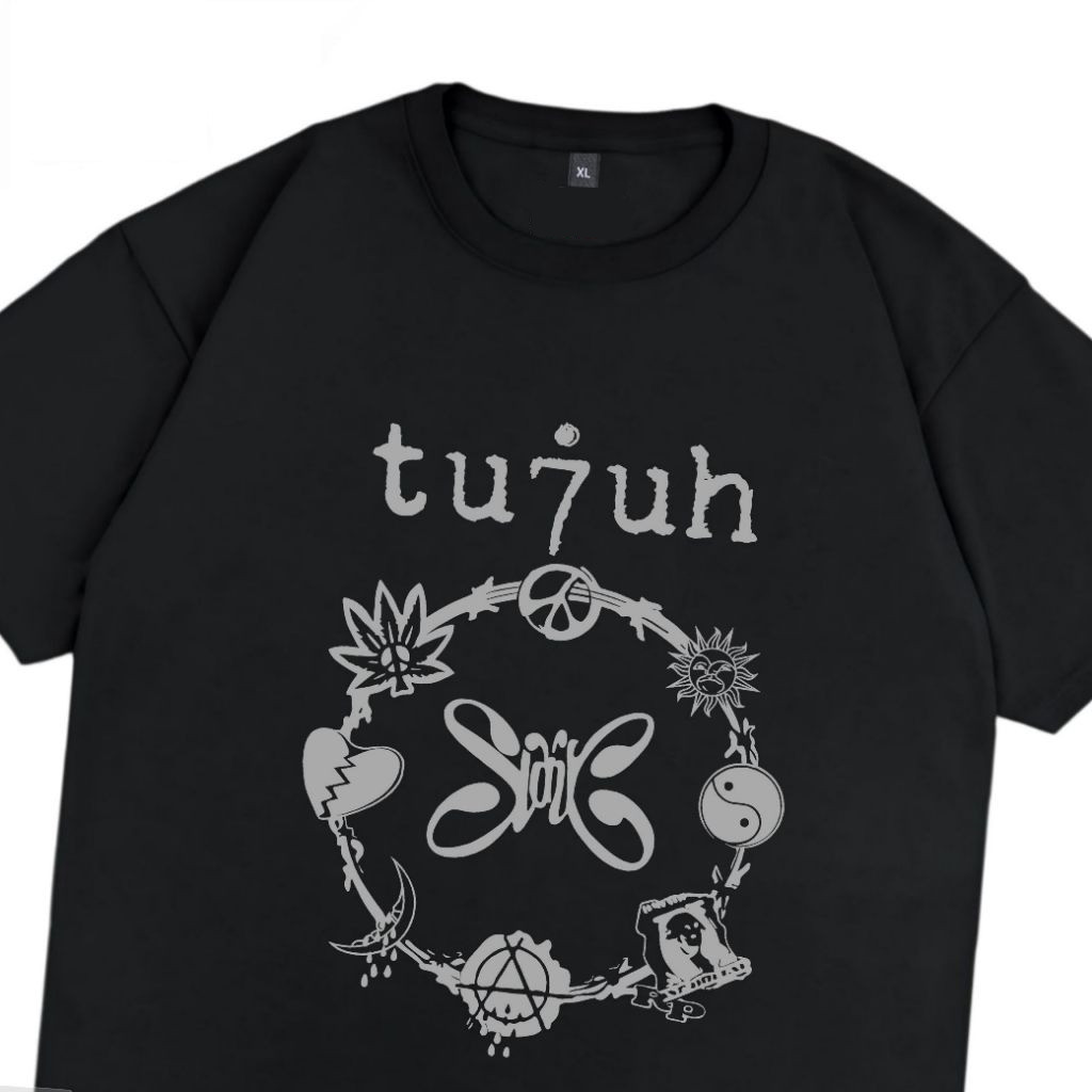 Tshirt Slank - Logo Tujuh Grey - Kaos Slank Distro  - Kaos Slank Original Potlot