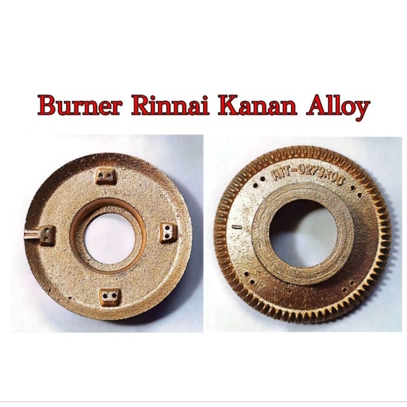 Paket Usaha Burner Rinnai Kanan Besar Alloy Kuningan Kompor 8cm 50 pcs diameter 8.5cm 511A 522A 522A