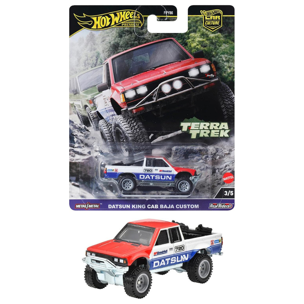 Hot Wheels Premium Terra Track Datsun King Cab Baja Custom Rally