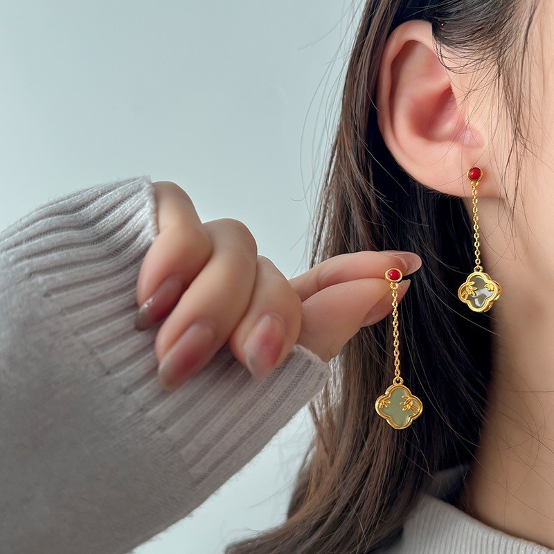 Anting Kawaii Titanium Steel Bejing Emas Anti-Aging Minimalis Cocok Dipadupadankan | Cincin
