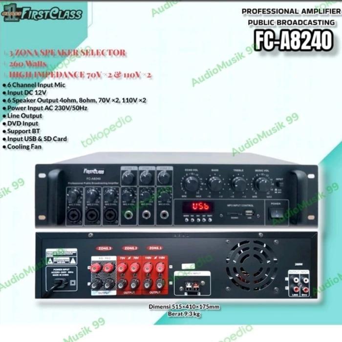 Amplifier Firstclass FC A8240 / Amplifier corong masjid