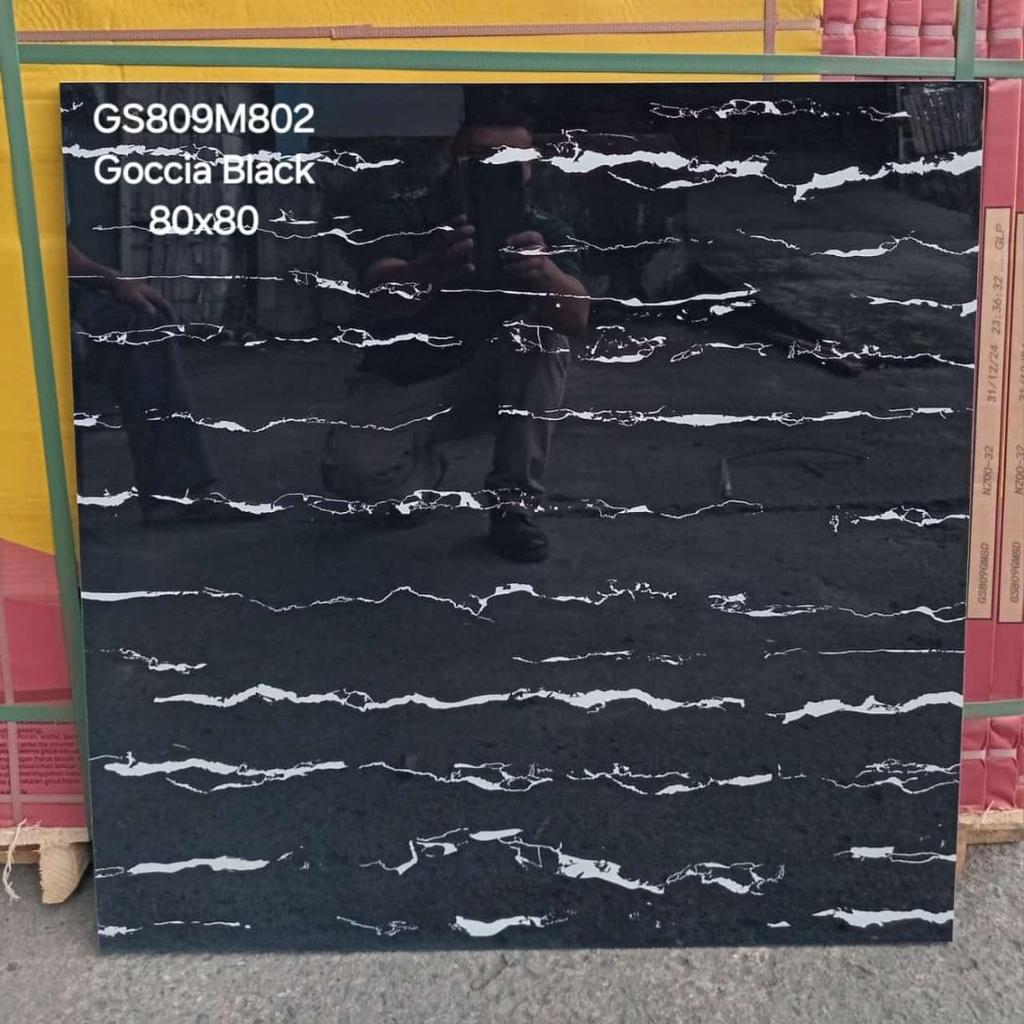 Granit Garuda 80x80 Goccia Black