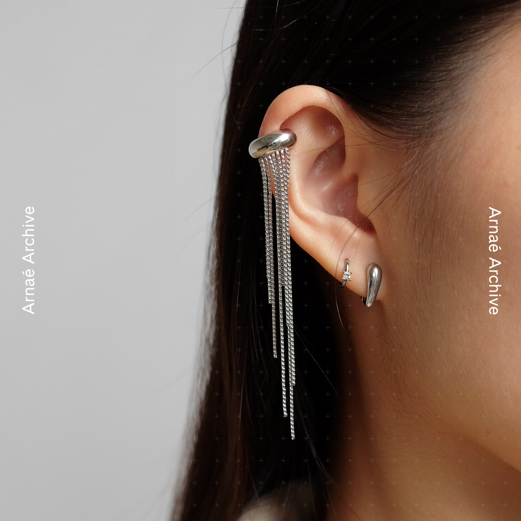 Arnae Archive — Soultree Ear Cuff (1PC)  — Anting Jepit Clip Unisex Stainless Steel Anti Karat