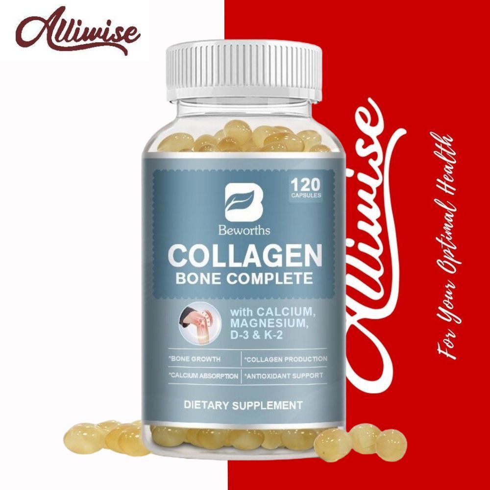 BEWORTHS D3 K2 Kapsul Kolagen Kalsium Magnesium | Suplemen Tulang & Sendi