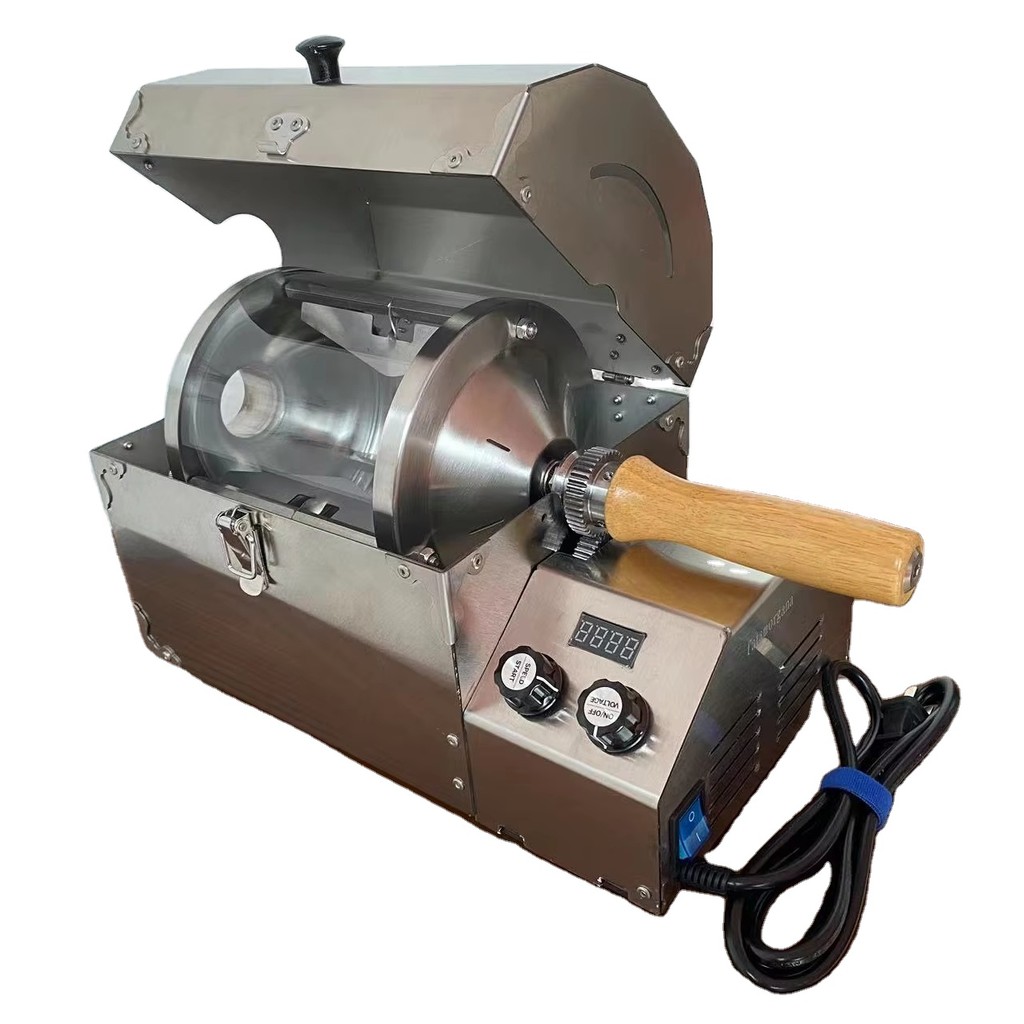 Popular Electric Heating Coffee Baking Machine Coffee Beans Roaster Machine With Extractor Electric 