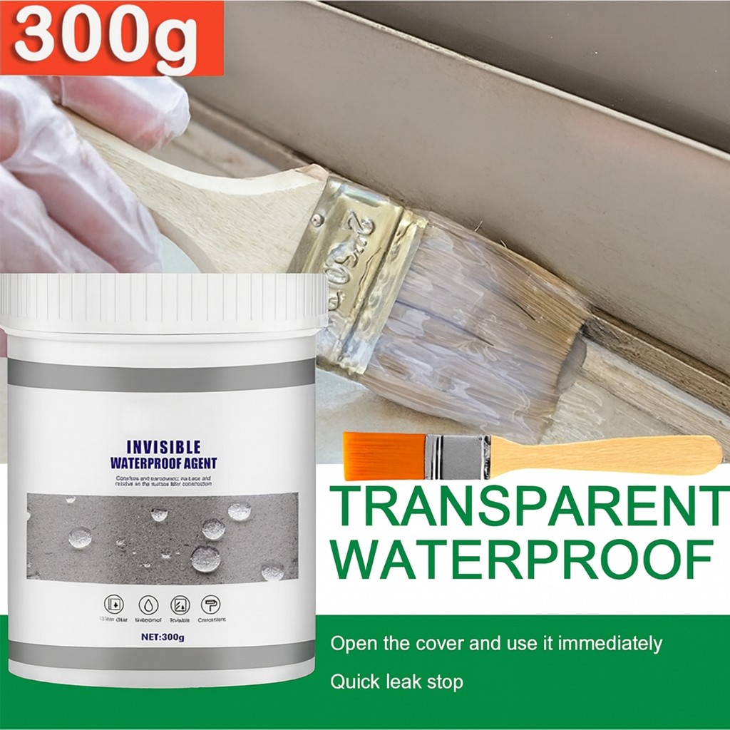 Lem Transparan 300gr Pelapis Anti Bocor Air Rembes Beton Dinding Tembok Genteng Asbes Waterproof Ins