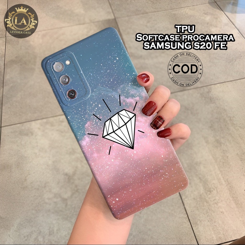 Case Samsung S20 FE Terbaru - Leviora Case - Fashion Case Diamond  - Softcase Samsung S20 FE - Case 