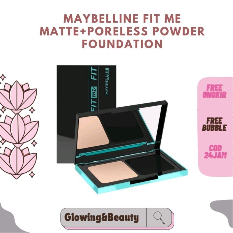 ORIGINAL 100% MAYBELLINE FIT ME MATTE+PORELESS POWDER FOUNDATION