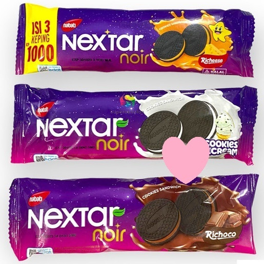 NEXTAR NOIR RICHOCO 18 gram COKLAT COOKIES RENCENG 1000 GRATIS PULSA 18 gr SNACK MAKANAN RINGAN CEMI