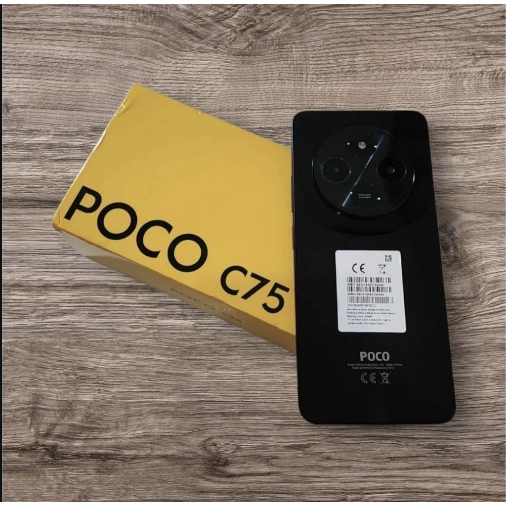 poco c75 versi ram 8 256gb dan ram 6 128gb hp second original lengkap keren