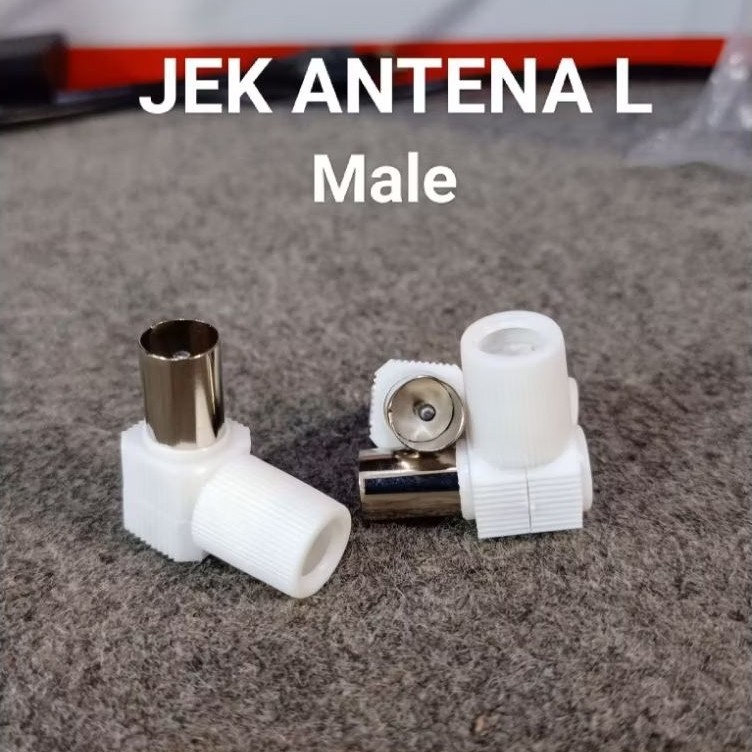 TERLARISS Jek Antena TV Model L Male Jack Antena JEK TV Cop TV