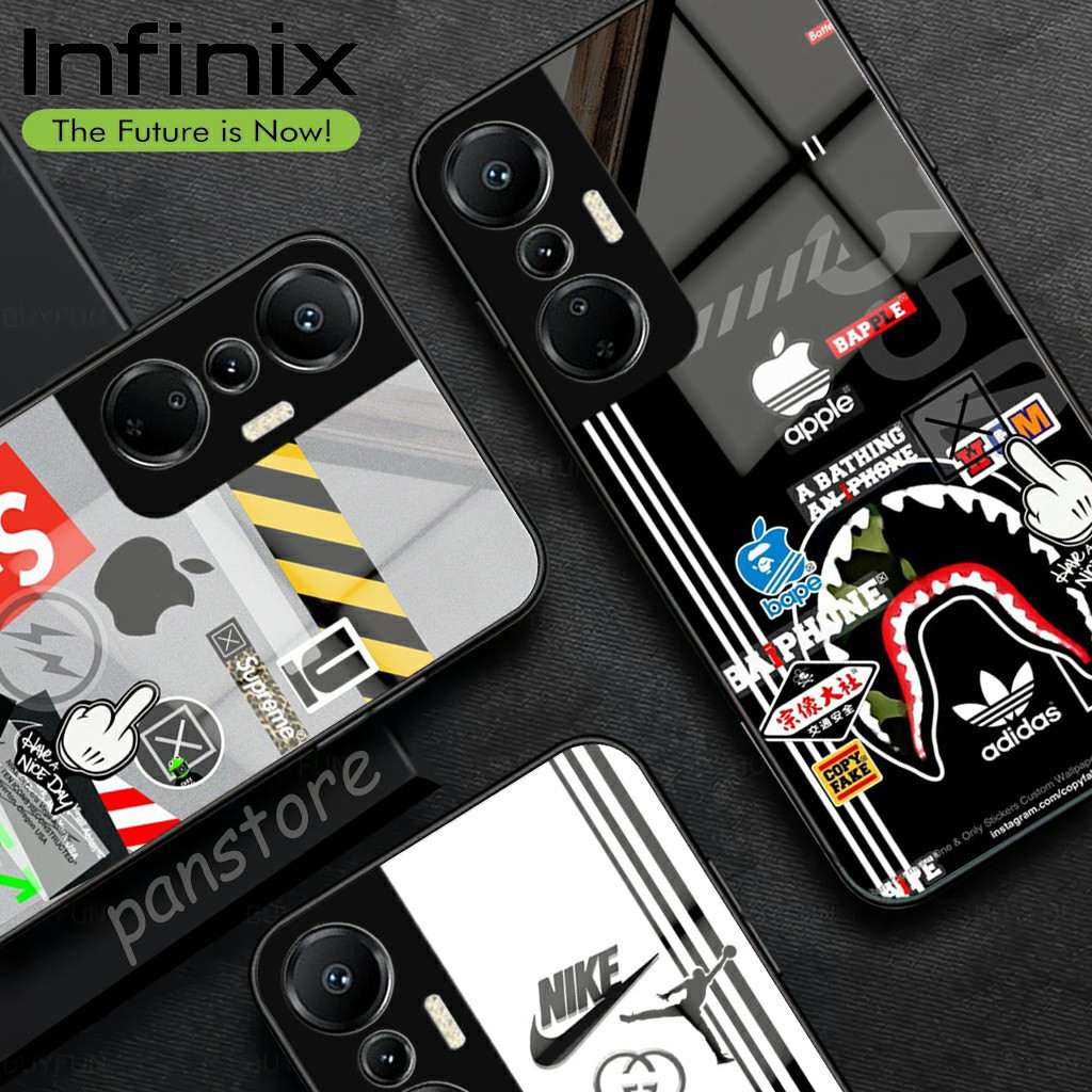 Softcase Glass Case Infinix Hot 20s Terbaru [SK-60] Case infinix hot 20i hot 20 - Casing  Handphone 