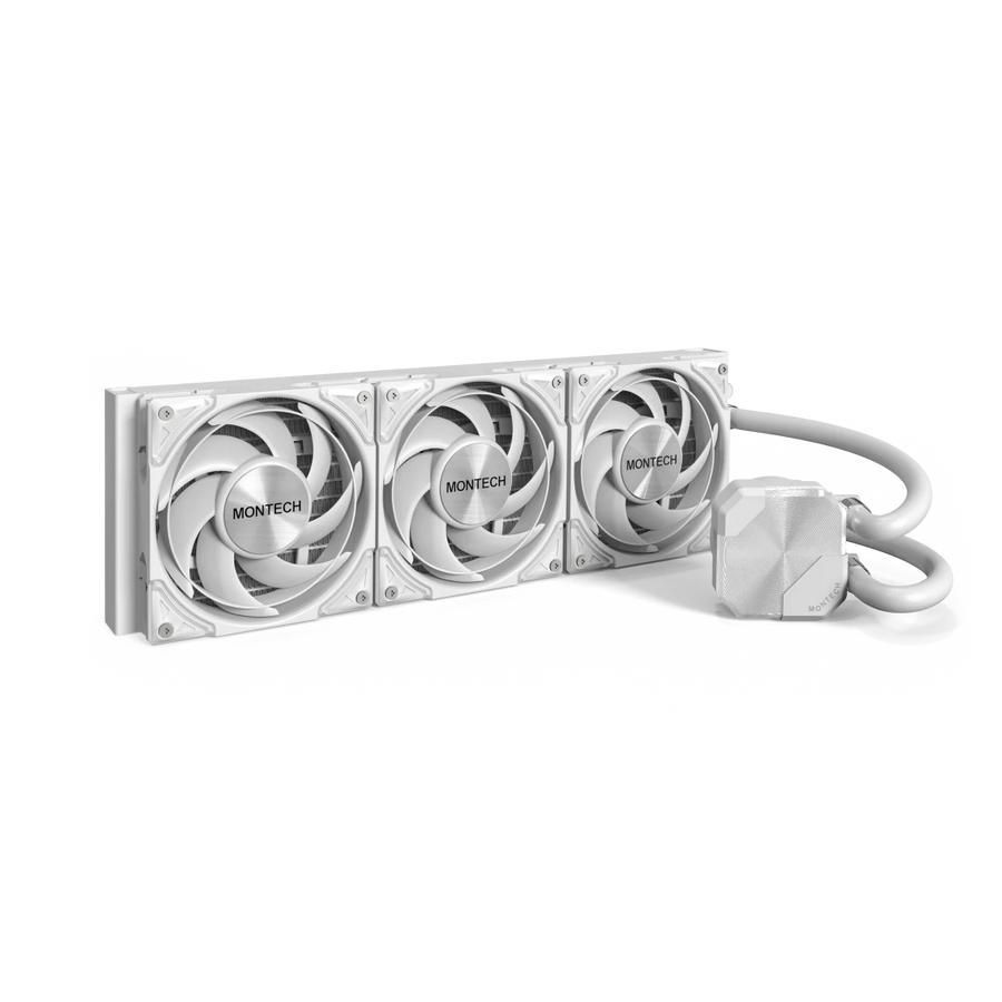 MONTECH HYPERFLOW SILENT 360 WHITE - 360mm Liquid CPU Cooler - WHITE