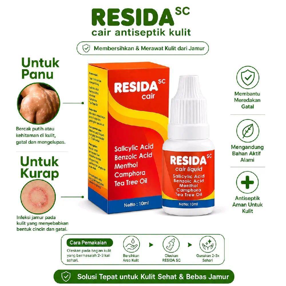 [CO] BPOM RESIDA/PENGGANTI KALPANAX CAIR ISI 10 ML- UNTUK JAMUR PANU KADAS KURAP KUTU AIR GATAL ASLI