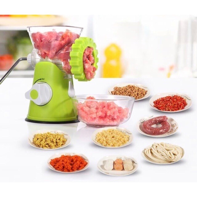 dalihuashop - Huamei Meat Mincer Gilingan Daging Manual Plastik