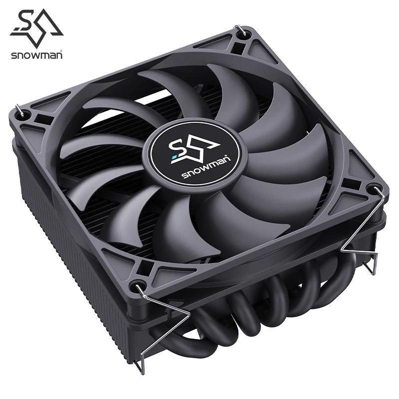 SNOWMAN MC45-6 ITX CPU Cooler Air 6 heat pipes raator PC cooling ARGB Fans PWM Intel LGA1851 1700 12