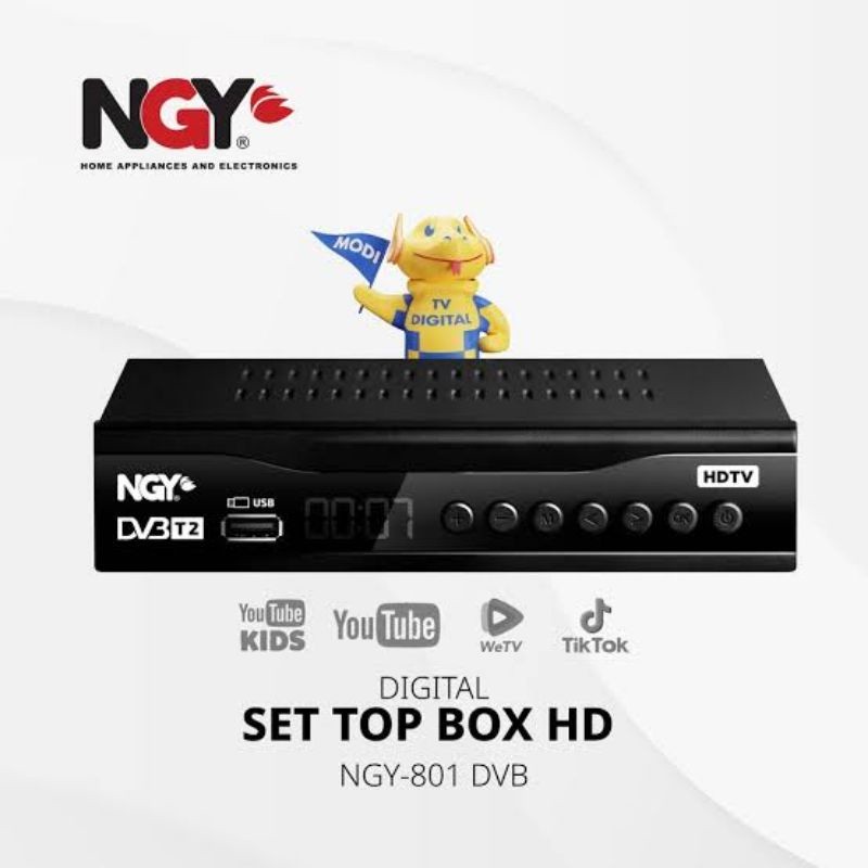 ll SET TOP BOX STB NAGOYA NGY 801 NGY801 DVB HDTV SUPPORT USB WIFI YOUTUBE NETFLIX 1080p FULL HD MED