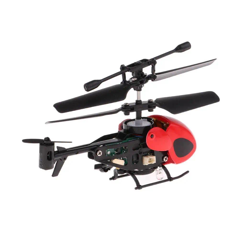 Remote Control Mini Alloy Helicopter Toy Durable RC Plane Accessories Kit for Indoor Play