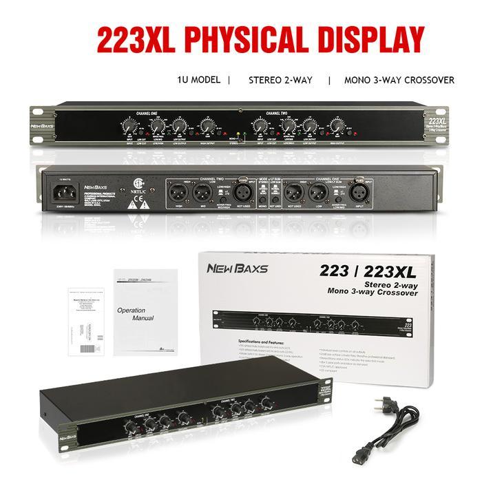 NEW BAXS crossover aktif  223XL/234XL/224XL CROSSOVER 2way 3 way 4 way murah silang elektronik cross