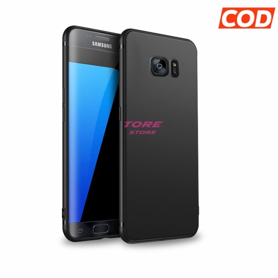 CASE MATTE CASE SAMSUNG S7 / S7 Edge / S6 Edge SOFT CASE SLIM FIT PREMIUM SOFT BLACK DOFF
