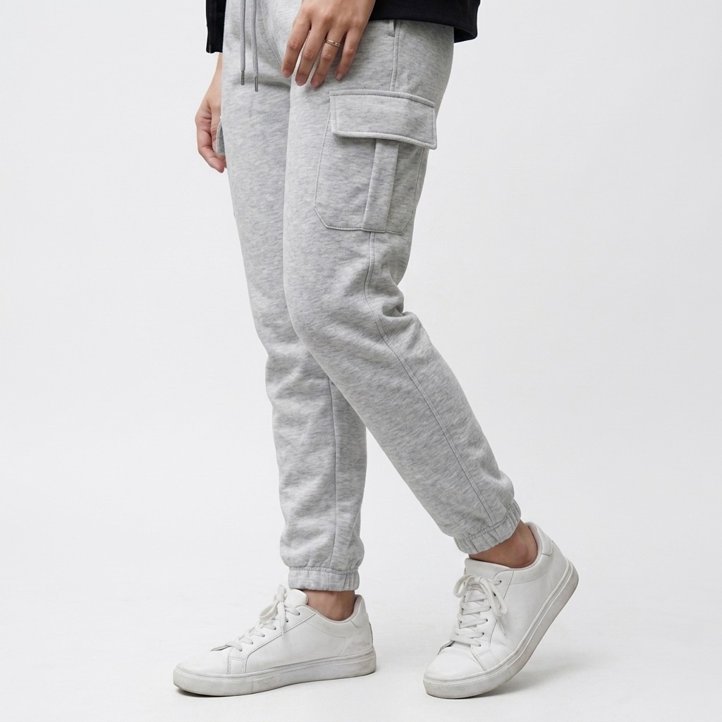 Jogger Sweatpants Hnm Celana Joger Pria Wanita Katun Fleece Premium