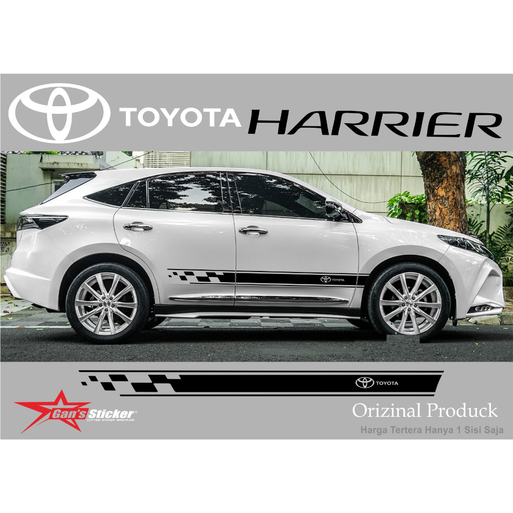 QS sticker toyota harrier aksesories toyota harrier