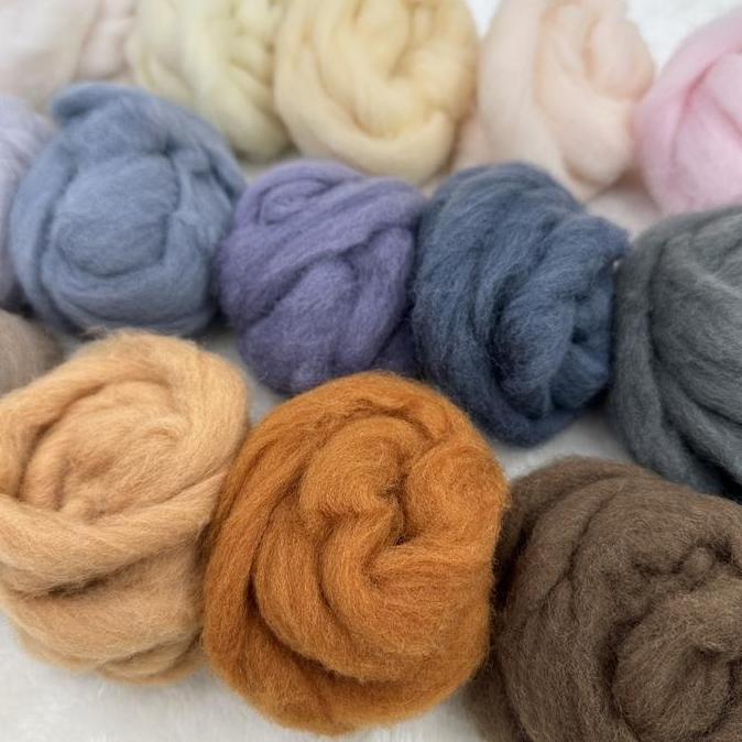 Sew- Wool Felt Needle Felt Wool Roving 10Gr