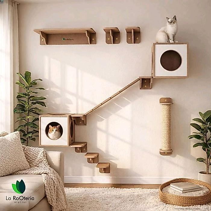 Terlaris Playground Kucing Tempel Dinding Minimalis - Cat Condo Mainan Kucing